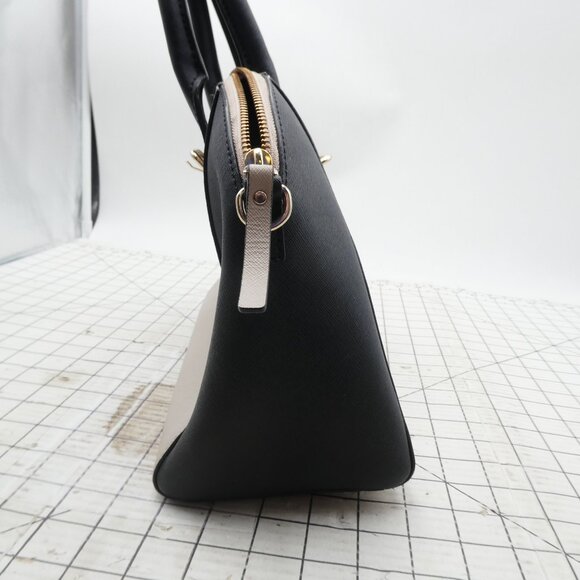 Kate Spade New York Two Tone Satchel Handbag Leather Purse - Picture 4 of 12